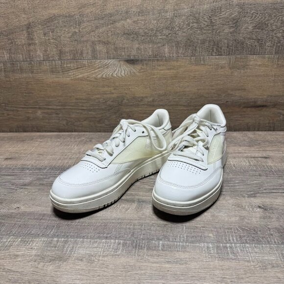 Reebok Cardi B Club C White Leather Sneakers Women's Size 8.5 - Picture 1 of 6